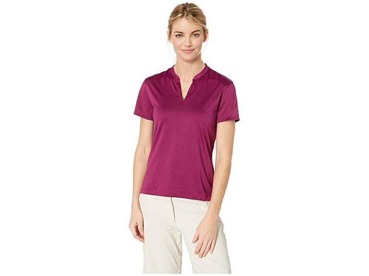 Nike Golf Zonal Cooling Polo Short Sleeve Jacquard (true Berry/true Berry) Women's Short Sleeve Pullover