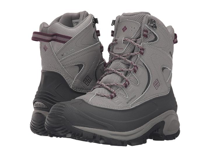 Columbia Bugaboot Ii (light Grey/dark Raspberry) Women's Boots