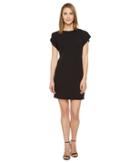 Calvin Klein Flutter Sleeve Shift Dress (black) Women's Dress