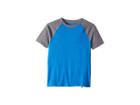 Tommy Hilfiger Kids Solid Crew Neck Raglan Tee Shirt (big Kids) (strong Blue) Boy's T Shirt