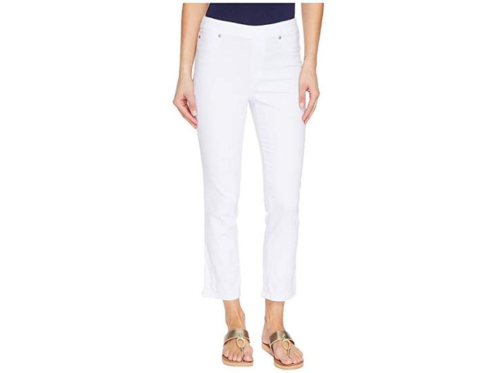Tribal Pull-on 25 Dream Jeans Capris In White (white) Women's Jeans