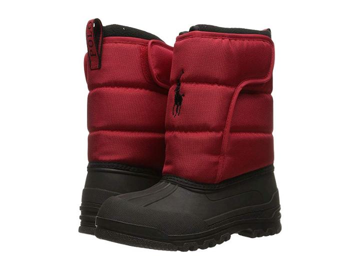 Polo Ralph Lauren Kids Hamilten Ii Ez (big Kid) (red Heavy Nylon) Kid's Shoes