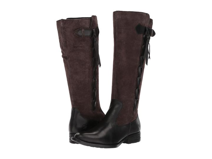 Born Cook (black/dark Grey Combo) Women's Dress Pull-on Boots