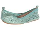 Yosi Samra Samara (seafoam Dotted Suede) Women's Flat Shoes