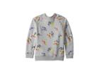 Stella Mccartney Kids Billy Long Sleeve All Over Cars Fleece Sweater (toddler/little Kids/big Kids) (grey) Boy's T Shirt