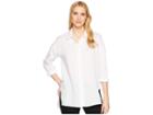 Elliott Lauren Handkerchief Linen Shirt (white) Women's Long Sleeve Button Up