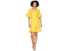 Adrianna Papell Positano Linen Wrap Dress (pinapple) Women's Dress
