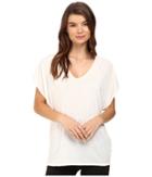 Alternative Short-sleeve Poncho (eco Ivory) Women's Short Sleeve Pullover