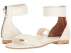 Frye Carson Ankle Zip (white Soft Nappa Lamb) Women's Sandals