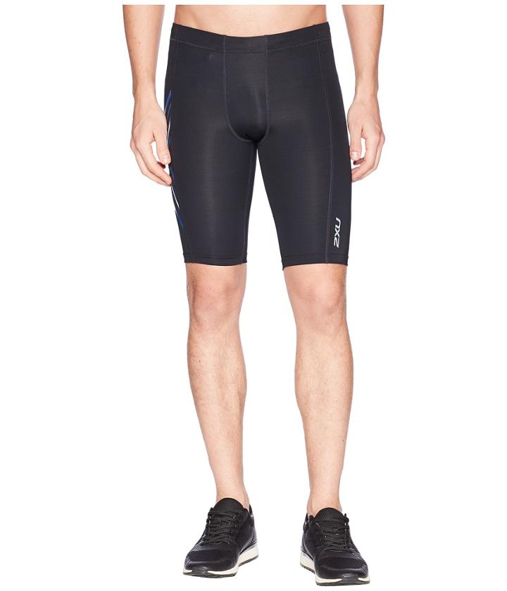 2xu Ice-x Compression Shorts (black/lapis Blue/white) Men's Workout