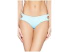 The Bikini Lab Solid Cutout Hipster Bikini Bottom (blue) Women's Swimwear