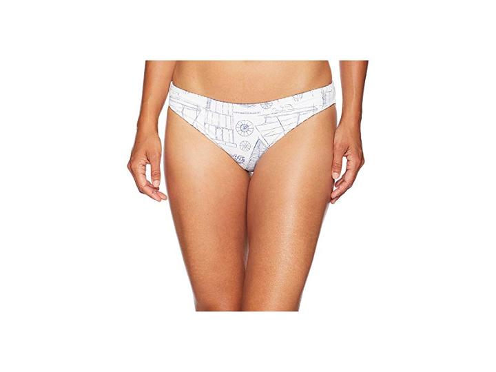 Vineyard Vines Golf Boat Schematic Reversible Bikini Bottom (white Cap) Women's Swimwear