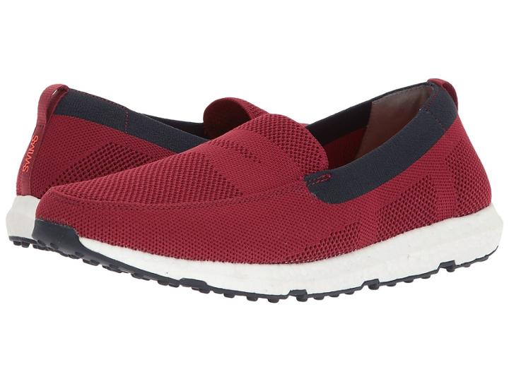 Swims Breeze Leap Knit Penny (deep Red/navy) Men's Shoes