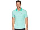 Psycho Bunny Performance Golf Striped Polo (gum Drop) Men's Short Sleeve Pullover