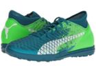 Puma Future 18.4 Tt (deep Lagoon/puma White/green Gecko) Men's Soccer Shoes