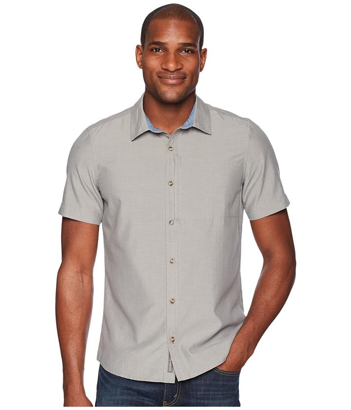 Toad&co Cutler Short Sleeve Slim Shirt (smoke) Men's Clothing