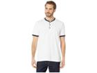 Kenneth Cole New York Short Sleeve Solid Baseball Neck Henley (white) Men's T Shirt