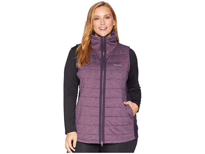 Columbia Plus Size Place To Placetm Vest (dark Plum) Women's Vest