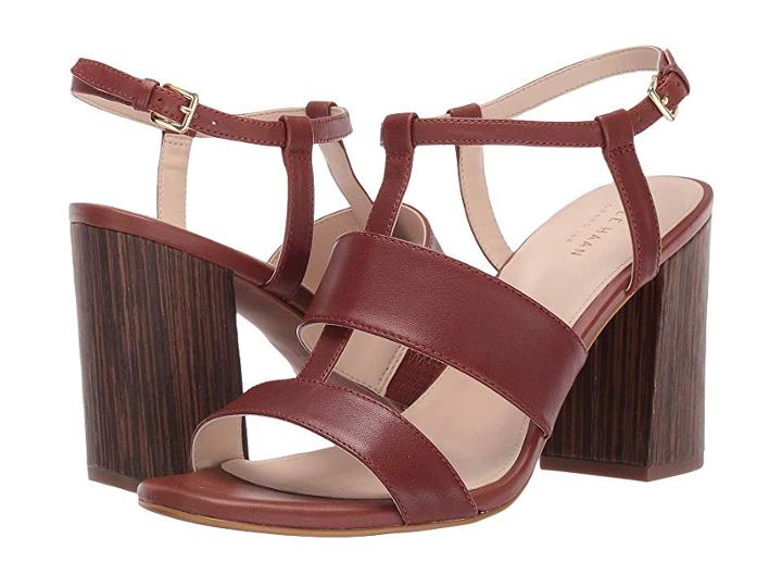 Cole Haan Cherie Grand Block Sandal (cherry Mahogany) Women's Shoes