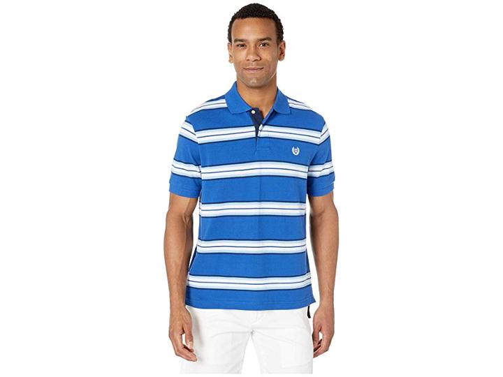 Chaps Polo-short Sleeve-knit (blue 1) Men's Clothing