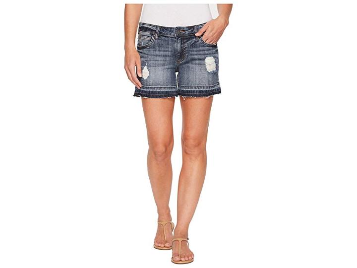 Kut From The Kloth Five-pocket Basic Shorts W/ Released Hem In Improvised/medium Base Wash (improvised/medium Base Wash) Women's Shorts