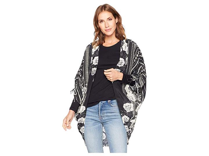 Tolani Shanta Kimono (black) Women's Clothing