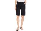 Nydj Bermuda Shorts Hook-and-bar Waist In Black (black) Women's Shorts