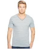 Alternative Boss V-neck (mist Blue Overdye Riviera Stripe) Men's Clothing