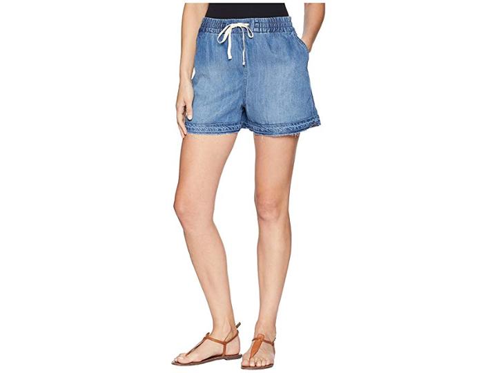 Splendid Drop Crotch Shorts (medium Wash) Women's Shorts