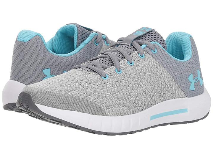 Under Armour Kids Ua Ggs Pursuit (big Kid) (steel/elemental/venetian Blue) Girls Shoes