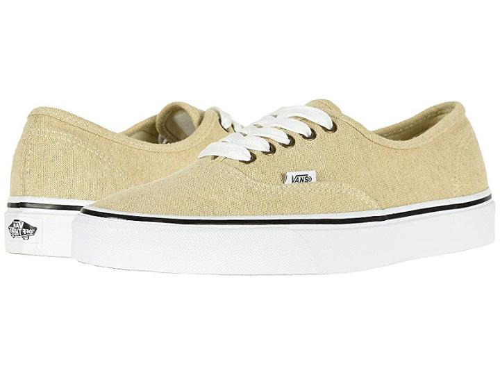 Vans Authentictm ((cotton Hemp) Natural/true White) Skate Shoes