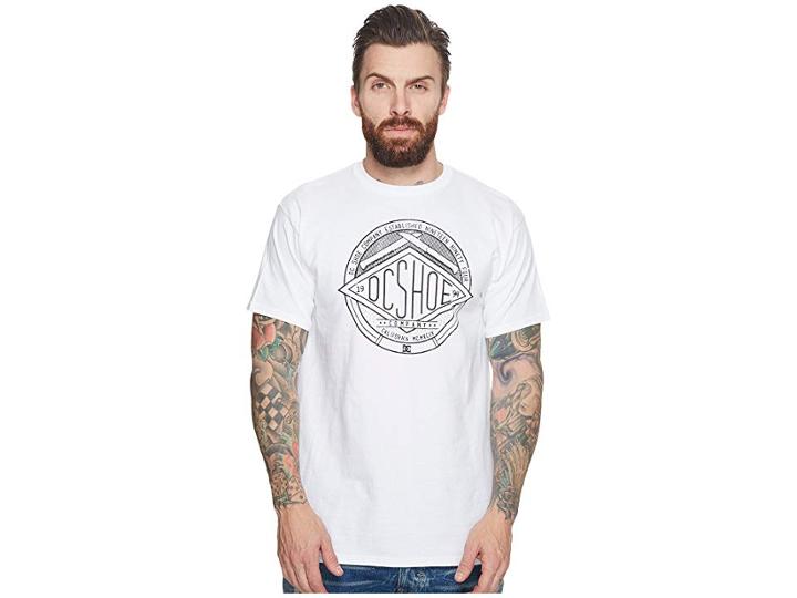 Dc Fading Short Sleeve Tee (white) Men's T Shirt