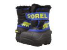 Sorel Kids Snow Commander (toddler) (black/super Blue) Boys Shoes