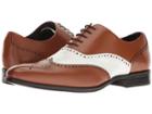 Stacy Adams Stockwell Wingtip Oxford (cognac/white) Men's Lace Up Wing Tip Shoes
