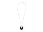 Vince Camuto 30 Inlaid Leather Pendant Necklace (silver) Necklace