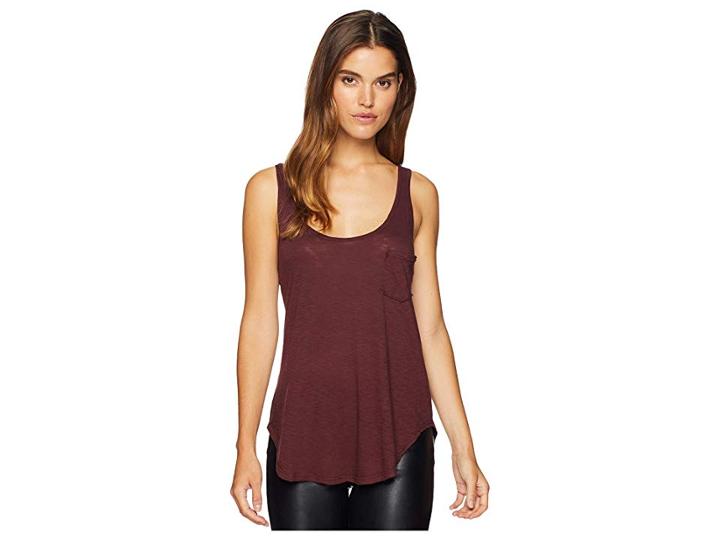 Lamade Boyfriend Tank W/ Pocket (decadent Chocolate) Women's Sleeveless