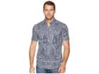 Reyn Spooner Aloha Bandana Tailored Fit Hawaiian Shirt (ink) Men's Short Sleeve Button Up