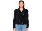 Belstaff Langtry Cotton Velvet Moto Jacket (black) Women's Coat
