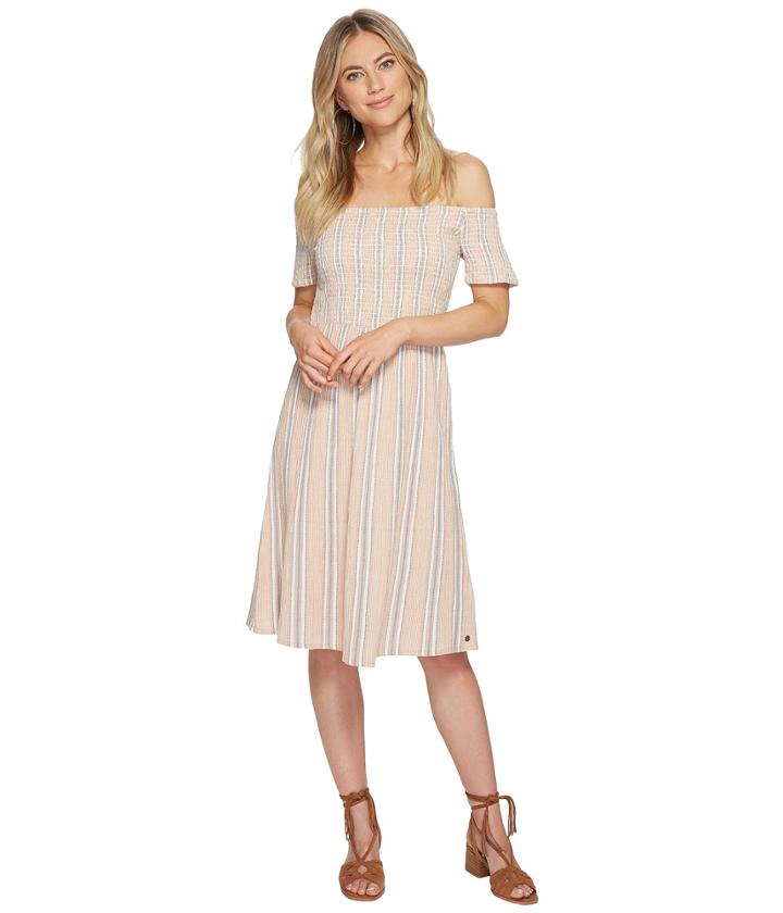 Roxy Pretty Lovers Dress (tandoori Spice Cherokee Stripe) Women's Dress