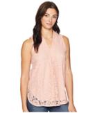 Eci Deep V-neck Sleeveless (blush) Women's Sleeveless