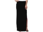 Kamalikulture By Norma Kamali Go Side Slit Maxi (black) Women's Skirt