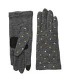 Echo Design Dot Dot Dot Gloves (heather Grey) Dress Gloves