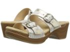 Dansko Sophie (ivory/gold Metallic) Women's Sandals