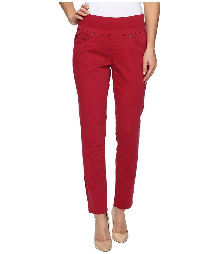 Jag Jeans Amelia Ankle In Bay Twill (winter Berry) Women's Casual Pants
