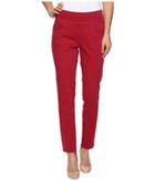 Jag Jeans Amelia Ankle In Bay Twill (winter Berry) Women's Casual Pants