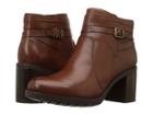Clarks Malvet Maria (dark Tan Leather) Women's  Boots