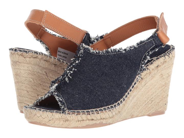 Sesto Meucci 2216-po (denim Salvia) Women's Wedge Shoes