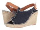Sesto Meucci 2216-po (denim Salvia) Women's Wedge Shoes