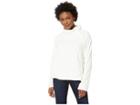 Mod-o-doc Plush Faux Sherpa Buttoned Funnel Neck Pullover (ivory) Women's Sweater