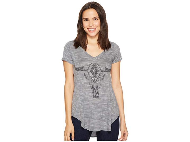 Wrangler Western Knit Fashion Shirt (heather Grey) Women's Clothing